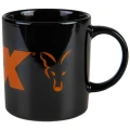 Cana Fox Collection Black & Orange Logo Ceramic Mug 350ml Cana Fox Collection Black & Orange Logo Ceramic Mug 350ml