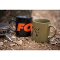 Cana Fox Collection Black & Orange Logo Ceramic Mug 350ml Cana Fox Collection Black & Orange Logo Ceramic Mug 350ml
