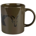 Cana Fox Collection Green & Black Logo Ceramic Mug 350ml Cana Fox Collection Green & Black Logo Ceramic Mug 350ml