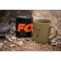 Cana Fox Collection Green & Black Logo Ceramic Mug 350ml Cana Fox Collection Green & Black Logo Ceramic Mug 350ml