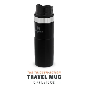 Cana Stanley The Trigger-Action Travel Mug Matte Black Pebble 0.47L 
