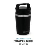 Cana Termoizolanta Stanley The Shortstack Travel Mug Matte Black Pebble 0.23 L  Cana Termoizolanta Stanley The Shortstack Travel Mug Matte Black Pebble 0.23 L