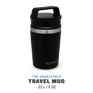 Cana Termoizolanta Stanley The Shortstack Travel Mug Matte Black Pebble 0.23 L  Cana Termoizolanta Stanley The Shortstack Travel Mug Matte Black Pebble 0.23 L