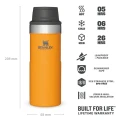 Cana Termoizolanta Stanley, The Trigger-Action Travel Mug, Saffron, 0.35L