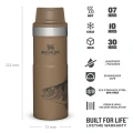 Cana Termoizolanta Stanley, The Trigger-Action Travel Mug, Tan Peter Perch, 0.47L Cana Termoizolanta Stanley, The Trigger-Action Travel Mug, Tan Peter Perch, 0.47L