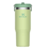 Cana Termoizolanta cu pai STANLEY The IceFlow Flip Straw Tumbler Citron Lime 0.89L / 30oz  Cana Termoizolanta cu pai STANLEY The IceFlow Flip Straw Tumbler Citron Lime 0.89L / 30oz
