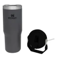 Cana Termoizolanta cu pai STANLEY The IceFlow Flip Straw Tumbler Rose Quartz 0.89L / 30oz  Cana Termoizolanta cu pai STANLEY The IceFlow Flip Straw Tumbler Rose Quartz 0.89L / 30oz