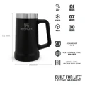 Halba Stanley The Big Grip Beer Stein Matte Black Pebble 0.47L  Halba Stanley The Big Grip Beer Stein Matte Black Pebble 0.47L