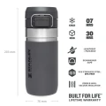 Sticla Apa Stanley The Quick Flip Water Bottle Charcoal 0.47L Sticla Apa Stanley The Quick Flip Water Bottle Charcoal 0.47L
