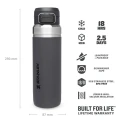 Sticla Termos Stanley, The Quick Flip Water Bottle, Charcoal, 1.06L Sticla Termos Stanley, The Quick Flip Water Bottle, Charcoal, 1.06L