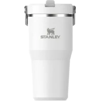 Termos STANLEY The Ice Flow Flip Straw Tumbler 2.0 Termokop, Alb, 0.6L Termos STANLEY The Ice Flow Flip Straw Tumbler 2.0 Termokop, Alb, 0.6L