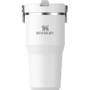 Termos STANLEY The Ice Flow Flip Straw Tumbler 2.0 Termokop, Alb, 0.6L Termos STANLEY The Ice Flow Flip Straw Tumbler 2.0 Termokop, Alb, 0.6L