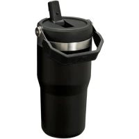 Termos STANLEY The Ice Flow Flip Straw Tumbler 2.0 Termokop, Negru, 0.6L Termos STANLEY The Ice Flow Flip Straw Tumbler 2.0 Termokop, Negru, 0.6L