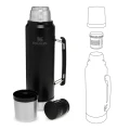 Termos STANLEY The Legendary Classic Bottle 1.0L / 1.1QT, Matte Black Pebble Termos STANLEY The Legendary Classic Bottle 1.0L / 1.1QT, Matte Black Pebble