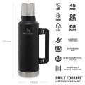 Termos STANLEY The Legendary Classic Bottle 1.9L / 2.0QT, Matte Black Pebble Termos STANLEY The Legendary Classic Bottle 1.9L / 2.0QT, Matte Black Pebble