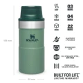 Termos STANLEY The Trigger Action Travel Mug Hammertone Green 0.25L Termos STANLEY The Trigger Action Travel Mug Hammertone Green 0.25L