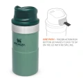 Termos STANLEY The Trigger Action Travel Mug Hammertone Green 0.25L Termos STANLEY The Trigger Action Travel Mug Hammertone Green 0.25L