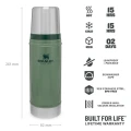 Termos Stanley The Legendary Classic Bottle XSmall Hammertone Green 0.47L  Termos Stanley The Legendary Classic Bottle XSmall Hammertone Green 0.47L