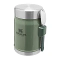 Termos mancare cu tacam Stanley The Legendary Food Jar + Spork Hammertone Green 0.4 l  Termos mancare cu tacam Stanley The Legendary Food Jar + Spork Hammertone Green 0.4 l