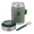 Termos mancare cu tacam Stanley The Legendary Food Jar + Spork Hammertone Green 0.4 l  Termos mancare cu tacam Stanley The Legendary Food Jar + Spork Hammertone Green 0.4 l