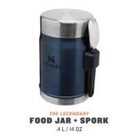 Termos Mancare Cu Tacam Stanley The Legendary Food Jar + Spork Nightfall 0.4 L 
