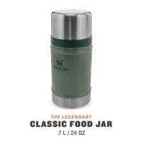 Termos Pentru Mancare Stanley The Legendary Classic Food Jar Hammertone Green 0.7l  Termos Pentru Mancare Stanley The Legendary Classic Food Jar Hammertone Green 0.7l