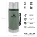 Termos pentru mancare Stanley The Legendary Classic Food Jar Hammertone Green 0.94L  Termos pentru mancare Stanley The Legendary Classic Food Jar Hammertone Green 0.94L