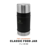 Termos Pentru Mancare Stanley The Legendary Classic Food Jar Matte Black Pebble 0.7l  Termos Pentru Mancare Stanley The Legendary Classic Food Jar Matte Black Pebble 0.7l