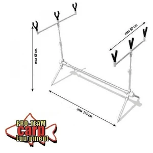 Rod Pod Lineaeffe Crap Aluminiu 3 posturi A6 115CM Rod Pod Lineaeffe Crap Aluminiu 3 posturi A6 115CM