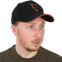 Sapca Fox Collection Trucker Cap Black & Orange Sapca Fox Collection Trucker Cap Black & Orange