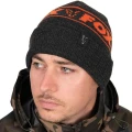 Caciula Fox Collection Beanie Hat Black & Orange 