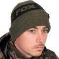 Caciula Fox Collection Beanie Hat Green & Black Caciula Fox Collection Beanie Hat Green & Black
