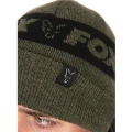 Caciula Fox Collection Beanie Hat Green & Black Caciula Fox Collection Beanie Hat Green & Black