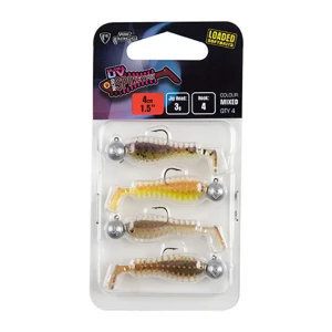 Fox Rage Micro Spikey Fry Mixed UV Colour Pack LOADED, 4cm, 4 buc Fox Rage Micro Spikey Fry Mixed UV Colour Pack LOADED, 4cm, 4 buc