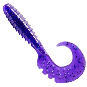 Grub FISHUP Fancy Grub 2.5cm, Dark Violet Peacock & Silver, 12buc/pac