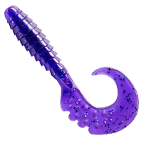 Grub FISHUP Fancy Grub 5cm, Dark Violet Peacock & Silver, 10buc/pac