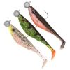 Kit Shaduri SPRO Pre Rigged Soft Lure Kit Iris The Shad To Go, Salt Pepper UV Perch Olive, 7g, 10cm, 3buc/pac