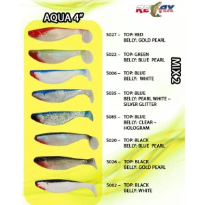 Pachet Shad Relax Aqua Mix2, 9cm, 8buc/pac Pachet Shad Relax Aqua Mix2, 9cm, 8buc/pac