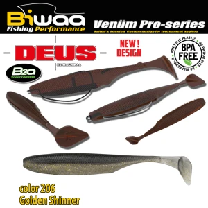 SHAD BIWAA DEUS 6 15cm 206 Golden Shiner 5buc/plic SHAD BIWAA DEUS 6 15cm 206 Golden Shiner 5buc/plic