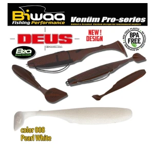 SHAD Biwaa DEUS 2" 5.1cm 008 Pearl White 14buc/plic SHAD Biwaa DEUS 2" 5.1cm 008 Pearl White 14buc/plic