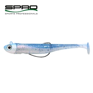 SHAD SPRO GUTSBAIT UV 110 MM PLUS OFFSET 3/0 14 GR AQUA AND PEARL SHAD SPRO GUTSBAIT UV 110 MM PLUS OFFSET 3/0 14 GR AQUA AND PEARL