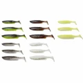 Set Shad-uri SAVAGE GEAR Fat Minnow T-Tail, 7.5cm/9cm/10.5cm, 36buc/pac