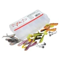 Set shaduri BERKLEY Pulse Shad MixBox 6cm + Jig-uri, 24buc/pac Set shaduri BERKLEY Pulse Shad MixBox 6cm + Jig-uri, 24buc/pac