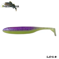 Shad 4Predators Finesse Impact Purple - Yellow 10cm L018 5buc/plic Shad 4Predators Finesse Impact Purple - Yellow 10cm L018 5buc/plic