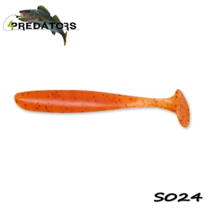 Shad 4Predators Slim Shad Orange Red 9cm S024 5buc/plic Shad 4Predators Slim Shad Orange Red 9cm S024 5buc/plic