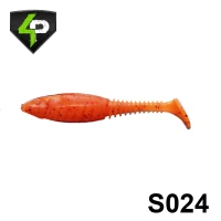 Shad 4Predators Tengu Shad 8.5CM S024 Orange Red 5buc/plic Shad 4Predators Tengu Shad 8.5CM S024 Orange Red 5buc/plic