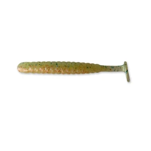 Shad 4Predators Worm Shad Floating 8 CM L020 Culoare Ultra Green – Orange Gold 7 buc/plic
