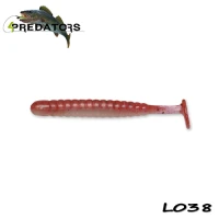 Shad 4predators Worm Shad Laminat 8cm Culoare L038 Red Texas 6buc/plic