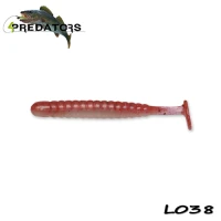 Shad 4Predators Worm Shad Laminat 8cm culoare L038 Red Texas 6buc/plic Shad 4Predators Worm Shad Laminat 8cm culoare L038 Red Texas 6buc/plic