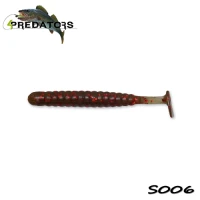 Shad, 4Predators, Worm, Shad, Laminat, 8cm, culoare, S006, Motoroil, Red, 6buc/plic, 4p-ws8-s006, Shad-uri, Shad-uri For Predators, For Predators